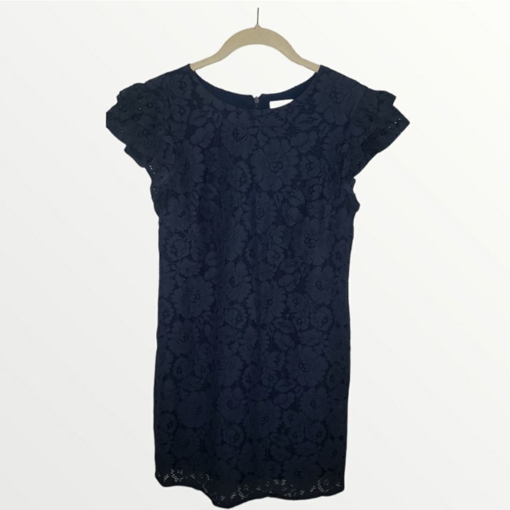 Navy blue Charles Henry cocktail dress Small